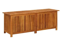 Caixa arrumação para jardim 150x50x58 cm madeira acácia maciça