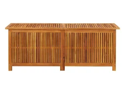 Caixa arrumação para jardim 150x50x58 cm madeira acácia maciça