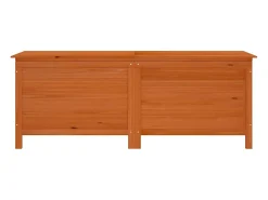 Caixa arrumação para jardim 150x50x56,5cm abeto maciço castanho