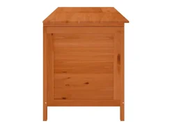 Caixa arrumação para jardim 150x50x56,5cm abeto maciço castanho