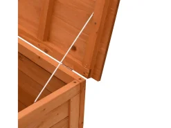 Caixa arrumação para jardim 150x50x56,5cm abeto maciço castanho