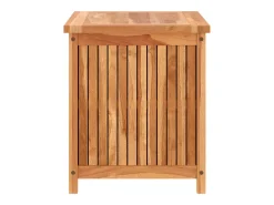Caixa arrumação para jardim 60x50x58 cm madeira teca maciça