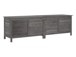 Caixa arrumação p/jardim 198,5x50x56,5cm abeto maciço antracite