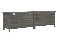 Caixa arrumação p/jardim 198,5x50x56,5cm abeto maciço antracite