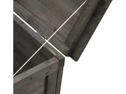 Caixa arrumação p/jardim 198,5x50x56,5cm abeto maciço antracite