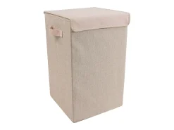 Caixa de armazenamento Dreso Creme A. 50 x L. 30 x P. 30 cm