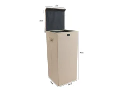 Caixa de armazenamento Dreso Antracite A. 70 x L. 30 x P. 30 cm
