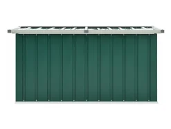 Caixa de armazenamento para jardim verde 129x67x65 cm