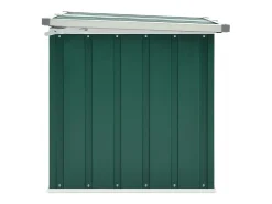 Caixa de armazenamento para jardim verde 129x67x65 cm