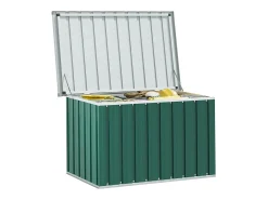 Caixa de armazenamento para jardim verde 109x67x65 cm