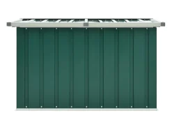 Caixa de armazenamento para jardim verde 109x67x65 cm