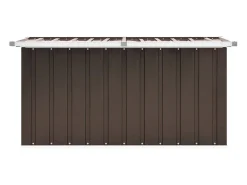 Caixa de armazenamento para jardim marrom 129x67x65 cm