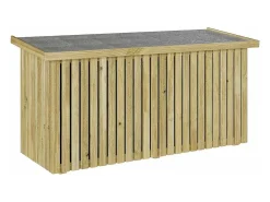 Caixa de Armazenamento para Jardim Natural 119 x 44 x 58 cm