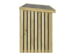 Caixa de Armazenamento para Jardim Natural 119 x 44 x 58 cm