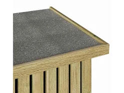 Caixa de Armazenamento para Jardim Natural 119 x 44 x 58 cm