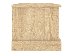 Caixa de arrumação Carvalho Sonoma 50x30x28 cm Madeira engenheirada