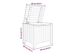 Caixa de arrumação com tampa RANA 60x49x54 cm pinho maciço
