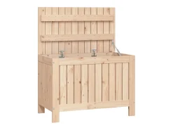 Caixa de arrumação jardim 76x42,5x54 cm madeira de pinho maciça