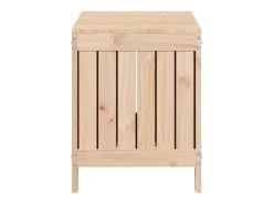 Caixa de arrumação jardim 76x42,5x54 cm madeira de pinho maciça