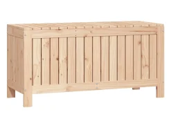 Caixa de arrumação jardim 108x42,5x54 cm pinho maciço