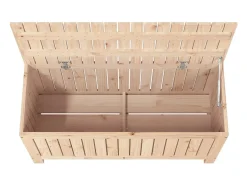 Caixa de arrumação jardim 108x42,5x54 cm pinho maciço