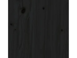 Caixa de arrumação jardim 121x55x64 cm pinho maciço preto