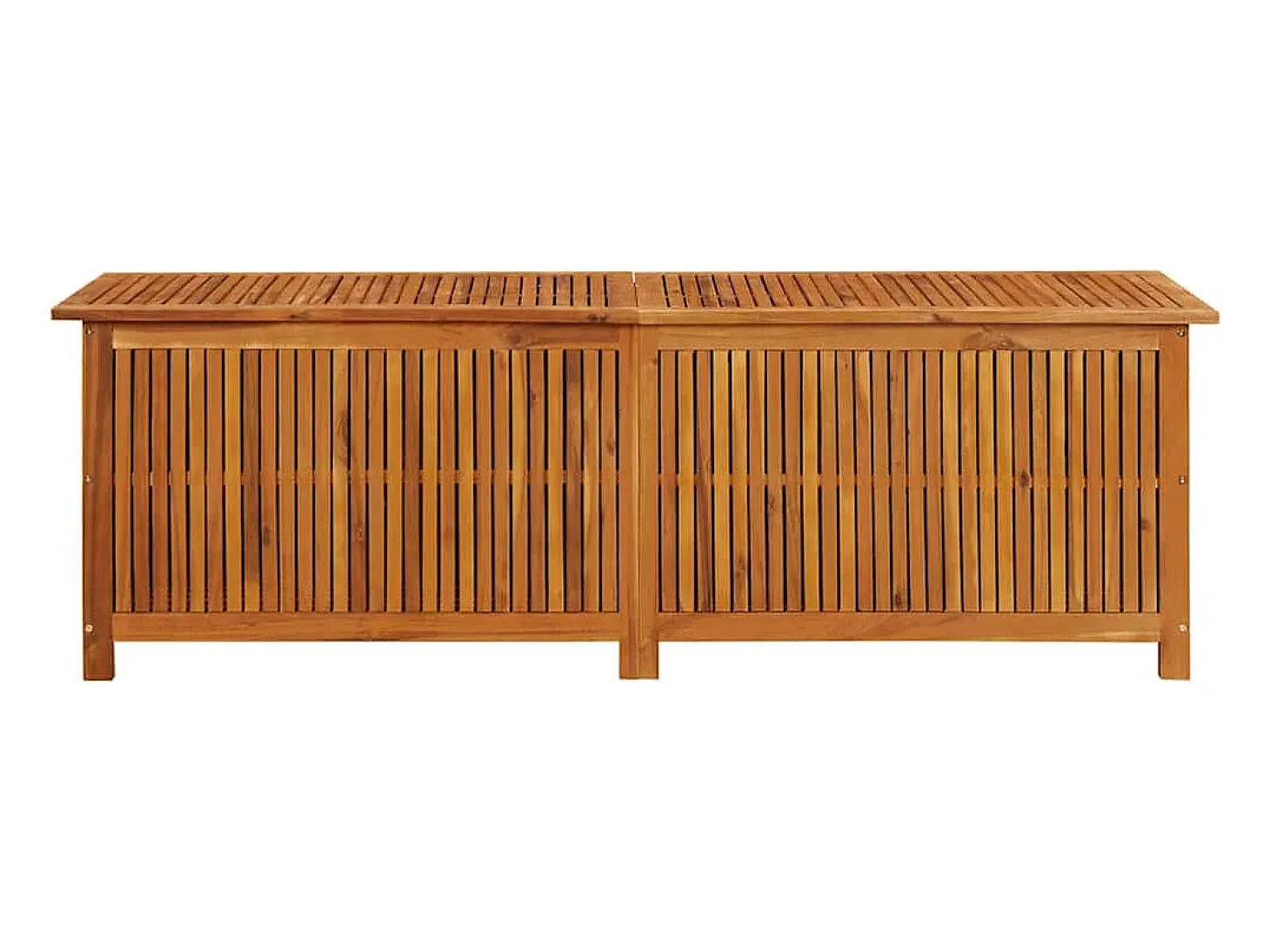 Caixa de arrumação p/ jardim 175x50x58 cm madeira acácia maciça