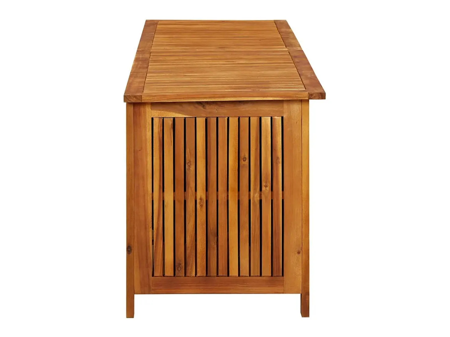 Caixa de arrumação p/ jardim 175x50x58 cm madeira acácia maciça