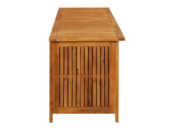 Caixa de arrumação p/ jardim 200x50x58 cm madeira acácia maciça