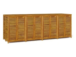 Caixa de arrumação para jardim 280x87x104 cm acácia maciça