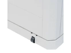 Caixa de arrumação para jardim 280 L cinzento-claro