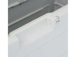 Caixa de arrumação para jardim 280 L cinzento-claro
