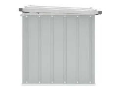 Caixa de arrumação para jardim 109x67x65 cm cinzento