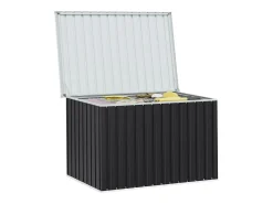 Caixa de arrumação para jardim 149x99x93 cm antracite