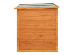 Caixa de arrumação para jardim 126x72x72 cm madeira