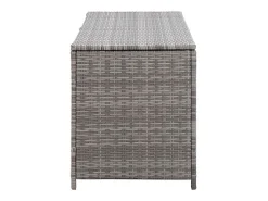 Caixa de arrumação para jardim 150x50x60 cm vime PE cinzento