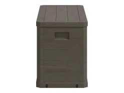 Caixa de arrumação para jardim 280 L castanho