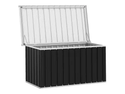 Caixa de arrumação para jardim 129x67x65 cm antracite
