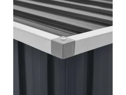 Caixa de arrumação para jardim 129x67x65 cm antracite