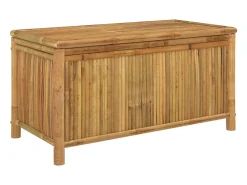 Caixa de arrumação para jardim 110x52x55 cm bambu