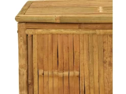 Caixa de arrumação para jardim 110x52x55 cm bambu