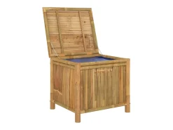 Caixa de arrumação para jardim 60x52x55 cm bambu
