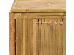 Caixa de arrumação para jardim 60x52x55 cm bambu