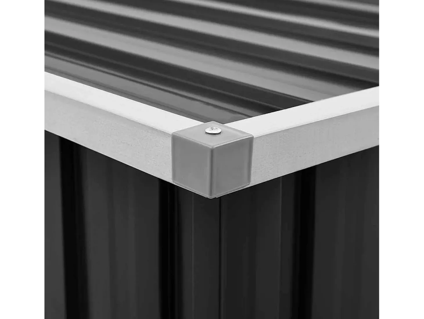 Caixa de arrumação para jardim 109x67x65 cm antracite