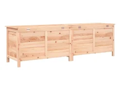 Caixa de arrumação para jardim 198,5x50x56,5 cm abeto maciço