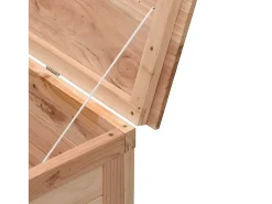 Caixa de arrumação para jardim 198,5x50x56,5 cm abeto maciço