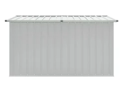 Caixa de arrumação para jardim 171x99x93 cm cinzento