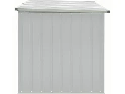 Caixa de arrumação para jardim 171x99x93 cm cinzento