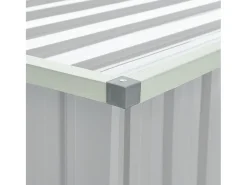 Caixa de arrumação para jardim 171x99x93 cm cinzento
