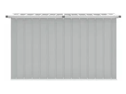 Caixa de arrumação para jardim 149x99x93 cm cinzento